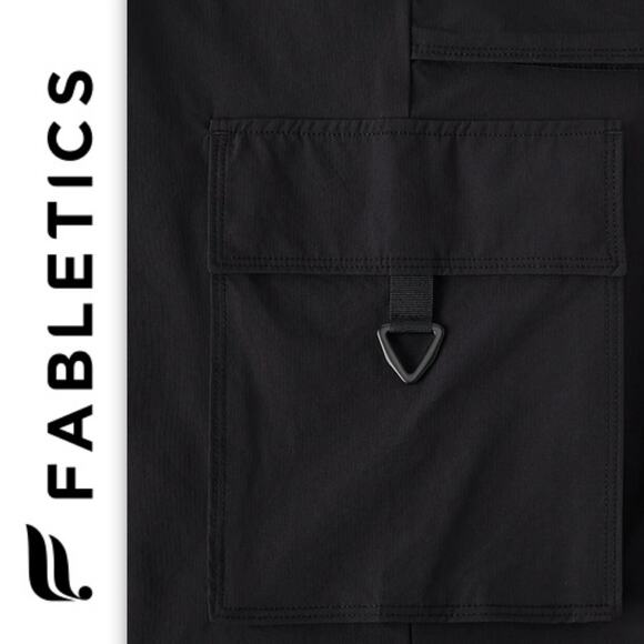 FABLETICS NWT HEIGHTS CARGO UTILITY PANT WATER RESISTANT BLACK LARGE - Picture 6 of 6